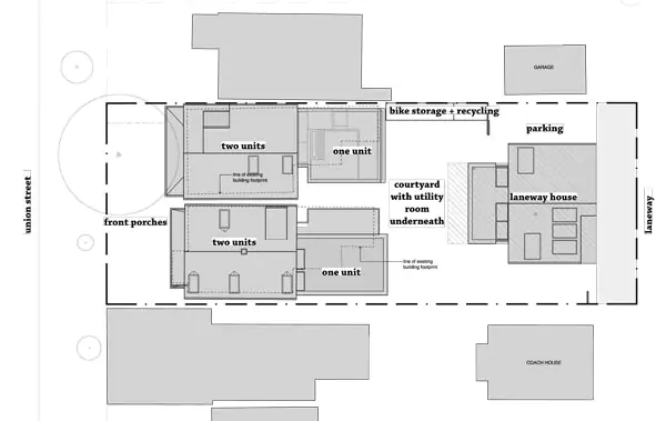 Site plan, 666 and 662 Union Street