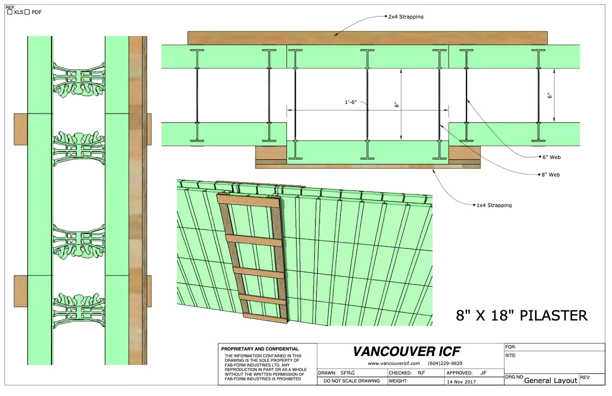 Nudura 8x18 Pilaster
