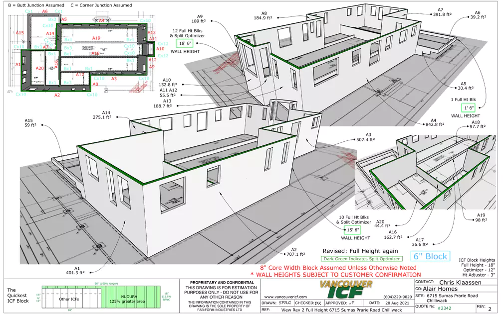 Alair Homes project estimation