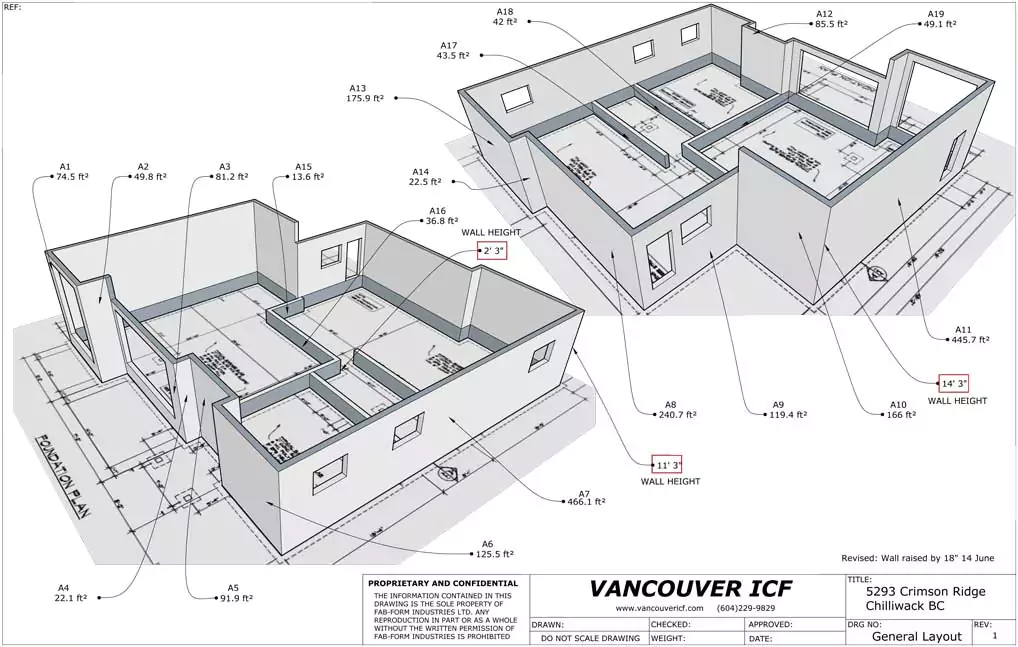 Isometric view of Crimson Ridge project