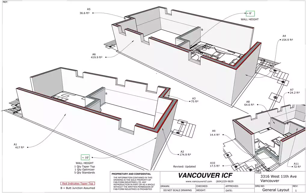 3D view, 3316 West 11th Avenue, Vancouver