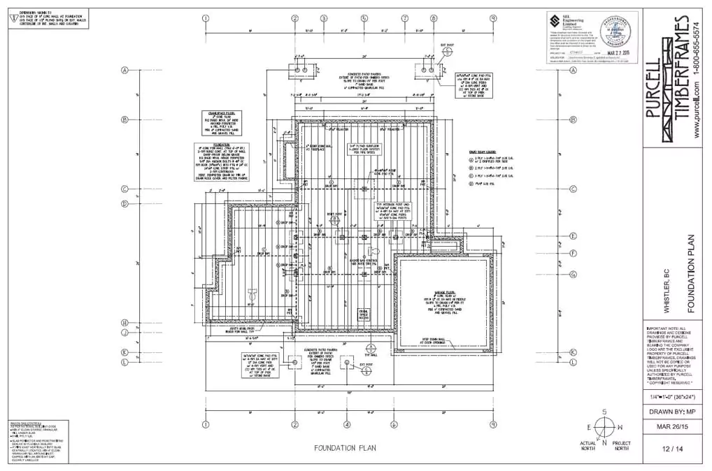 Foundation drawing