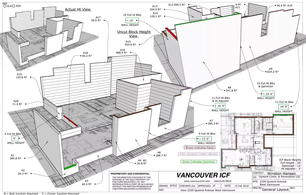 3D view of the foundation